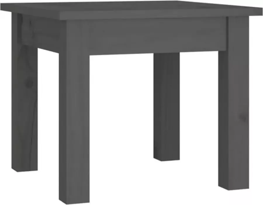 VidaXL -Salontafel-35x35x30-cm-massief-grenenhout-grijs - Foto 5