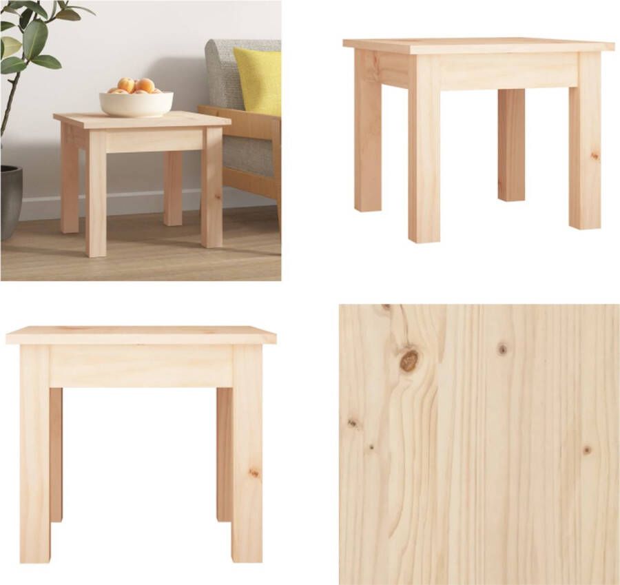 VidaXL Salontafel 35x35x30 cm massief grenenhout Salontafel Salontafels Tafel Bijzettafel