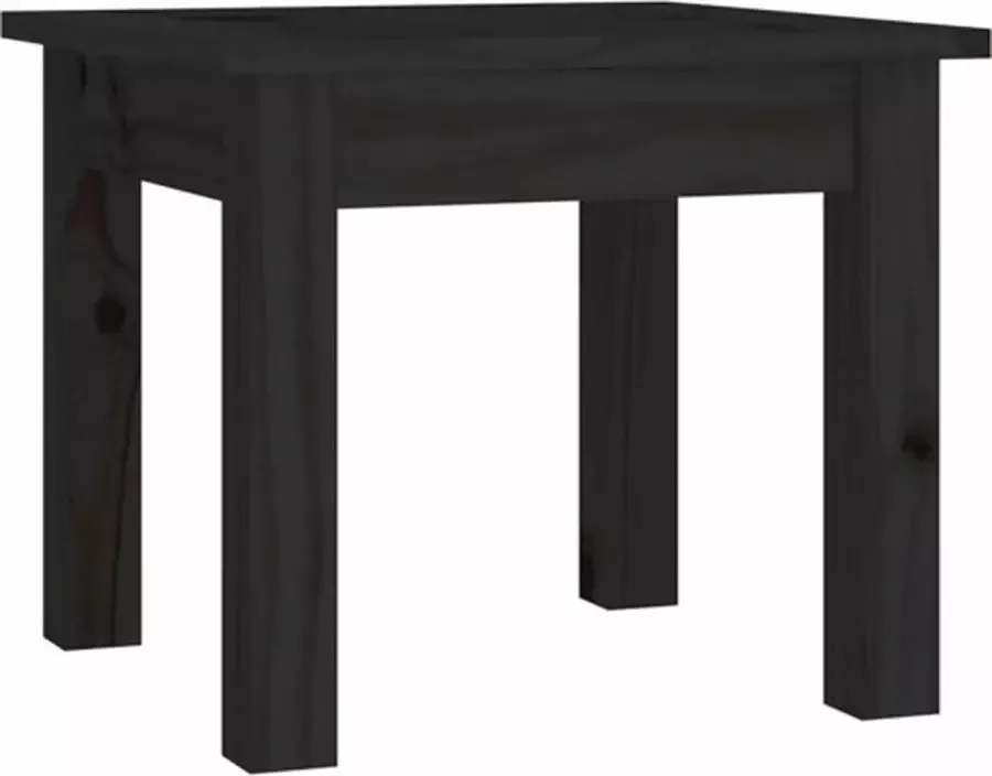 VidaXL -Salontafel-35x35x30-cm-massief-grenenhout-zwart - Foto 5