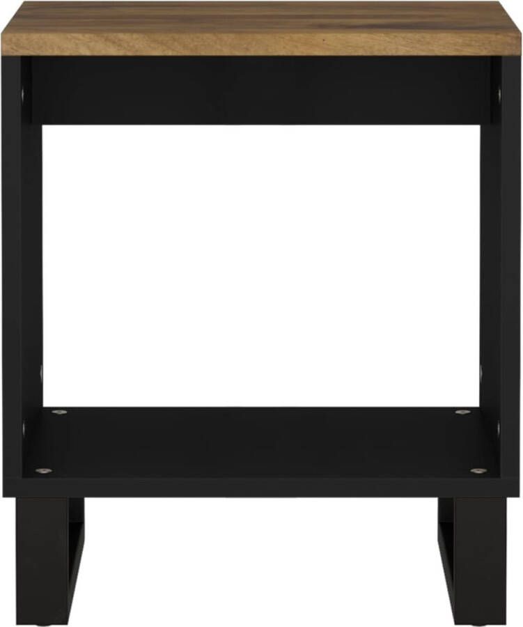 VidaXL -Salontafel-40x31x46-cm-massief-mangohout-en-bewerkt-hout - Foto 2