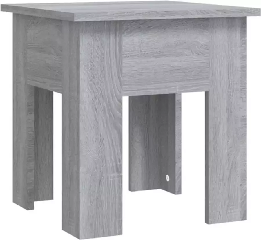 VidaXL Salontafel 40x40x42 cm bewerkt hout grijs sonoma eikenkleurig - Foto 2
