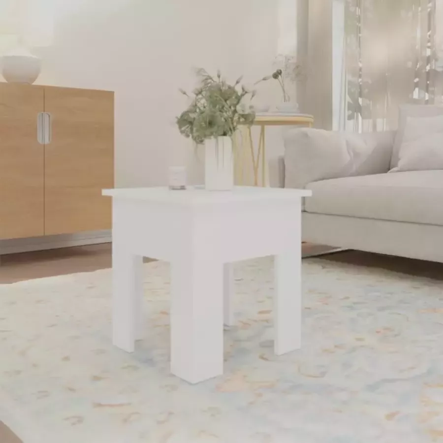 VidaXL Salontafel 40x40x42 cm spaanplaat wit