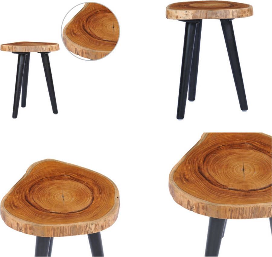 VidaXL Salontafel 40x45 cm massief teakhout Salontafel Salontafels Tafeltje Tafeltjes