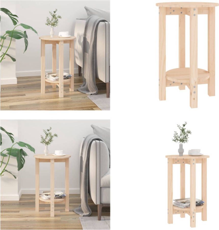 VidaXL Salontafel Ø 40x60 cm massief grenenhout Salontafel Salontafels Tafel Bijzettafel