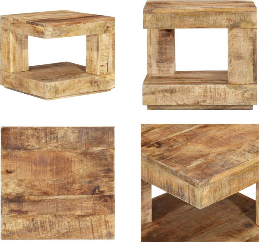 vidaXL Salontafel 45x45x40 cm massief mangohout Salontafel Salontafels Tafel Bijzettafel