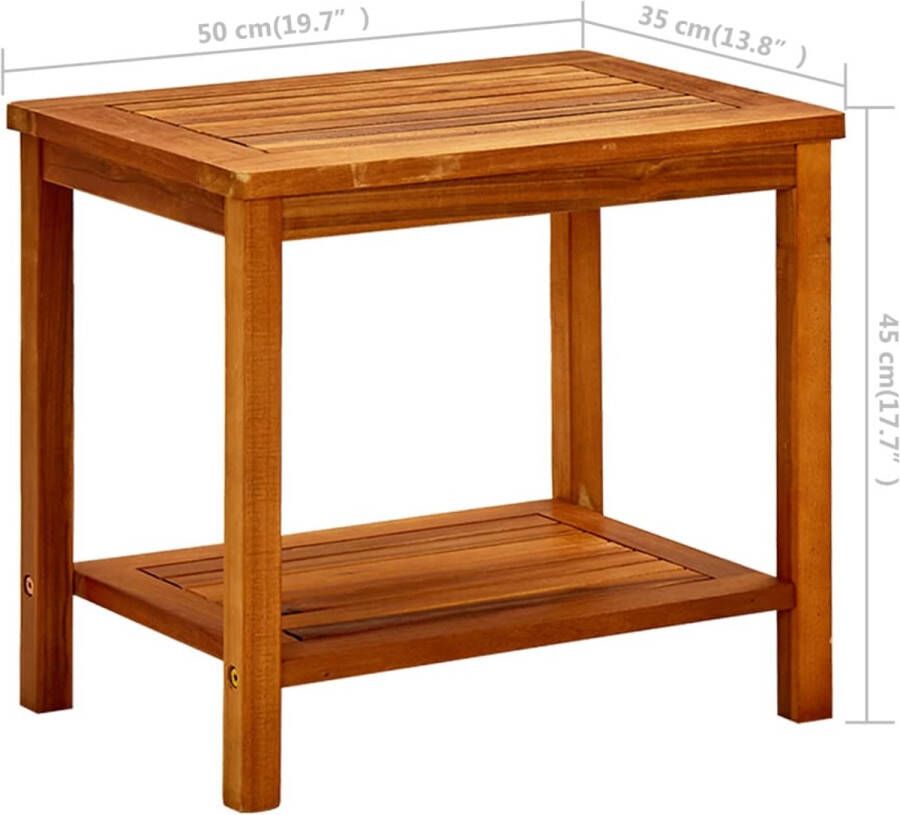 VidaXL -Salontafel-50x35x45-cm-massief-acaciahout - Foto 2