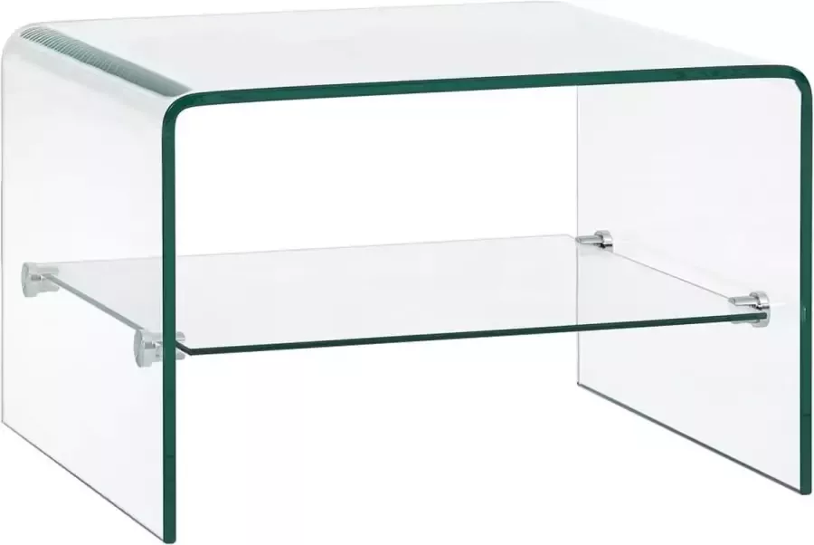 vidaXL Salontafel 50x45x33 cm gehard glas