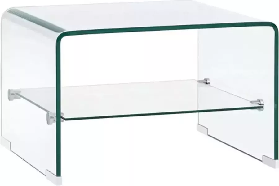 VidaXL -Salontafel-50x45x33-cm-gehard-glas-transparant - Foto 3