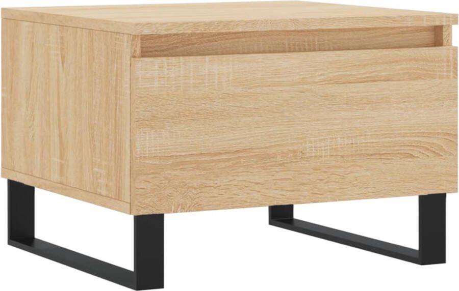 VidaXL -Salontafel-50x46x35-cm-bewerkt-hout-sonoma-eikenkleurig - Foto 3