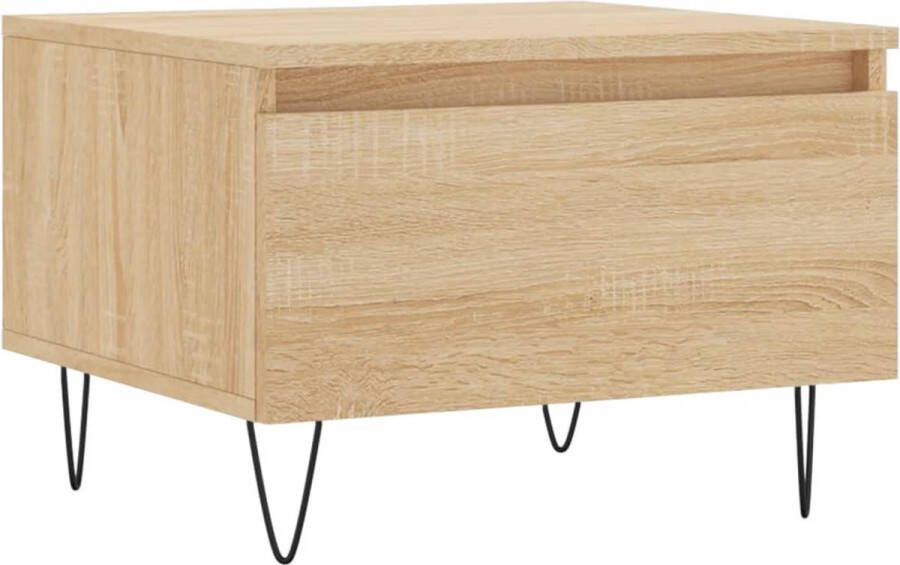 VidaXL -Salontafel-50x46x35-cm-bewerkt-hout-sonoma-eikenkleurig - Foto 4