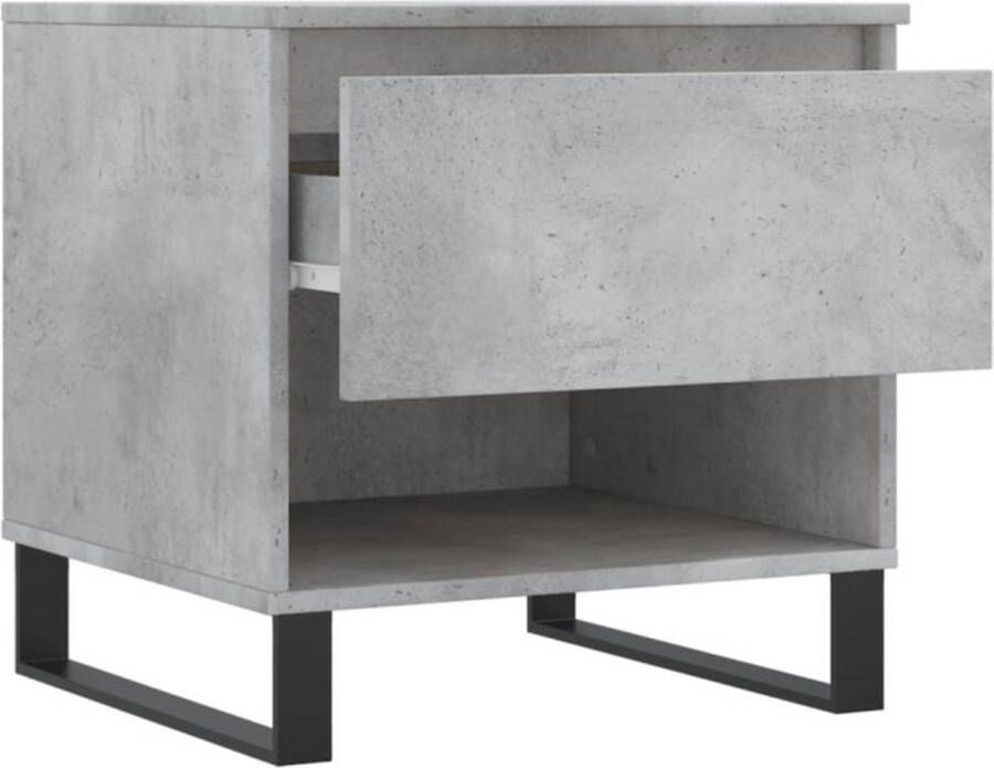 VidaXL -Salontafel-50x46x50-cm-bewerkt-hout-betongrijs - Foto 9