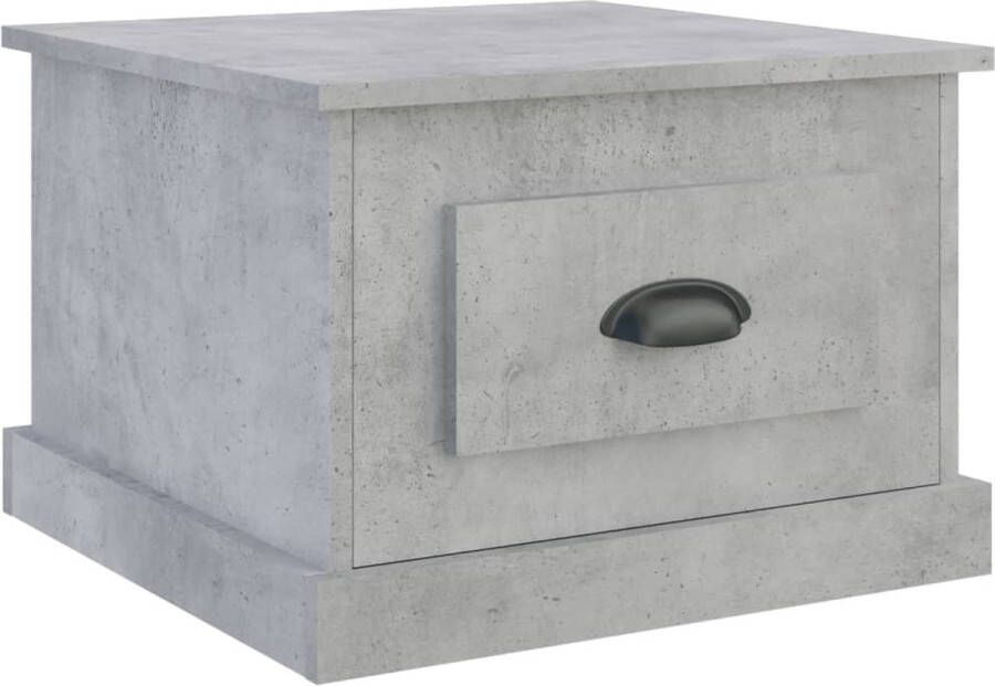 VidaXL -Salontafel-50x50x35-cm-bewerkt-hout-betongrijs - Foto 2