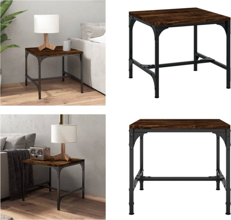 VidaXL -Salontafel-50x50x35-cm-bewerkt-hout-gerookt-eikenkleurig