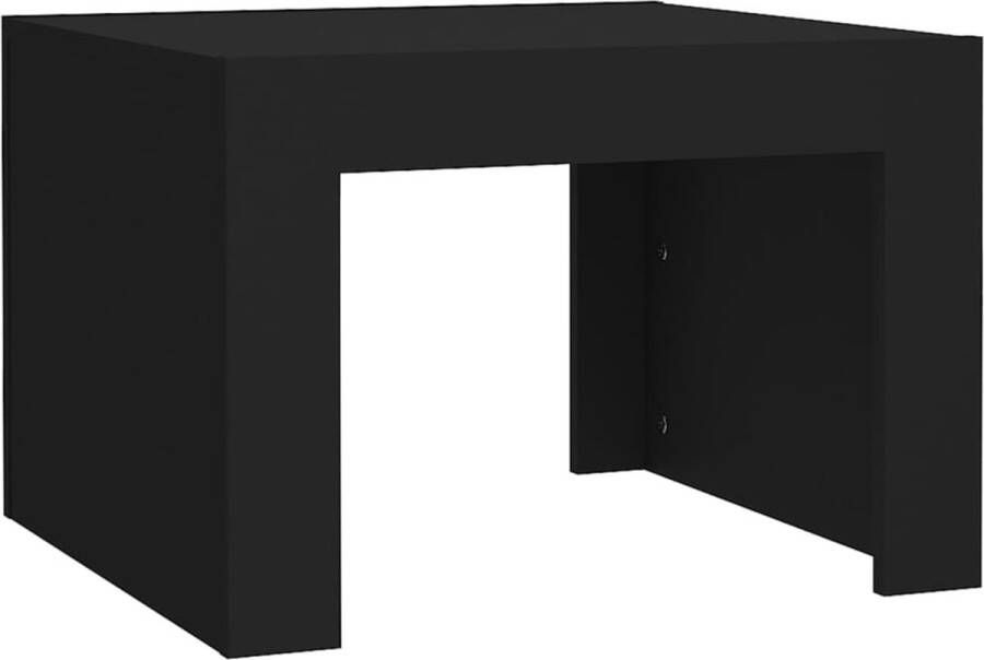 VidaXL -Salontafel-50x50x35-cm-bewerkt-hout-zwart - Foto 2