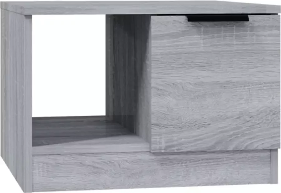 VidaXL -Salontafel-50x50x36-cm-bewerkt-hout-grijs-sonoma-eikenkleurig - Foto 3