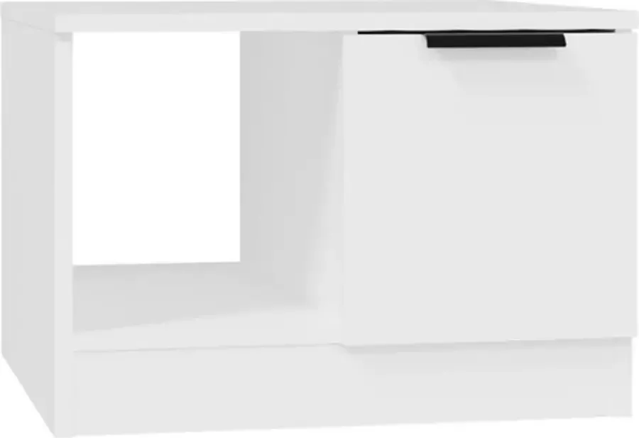 VidaXL -Salontafel-50x50x36-cm-bewerkt-hout-wit - Foto 4