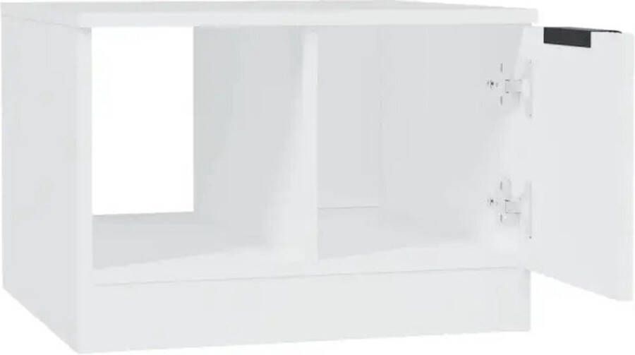 VidaXL -Salontafel-50x50x36-cm-bewerkt-hout-wit - Foto 3