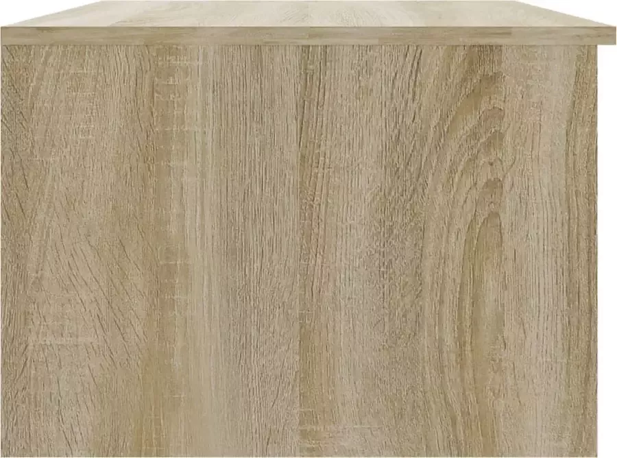 VidaXL -Salontafel-50x50x36-cm-bewerkt-hout-wit-en-sonoma-eikenkleurig - Foto 2