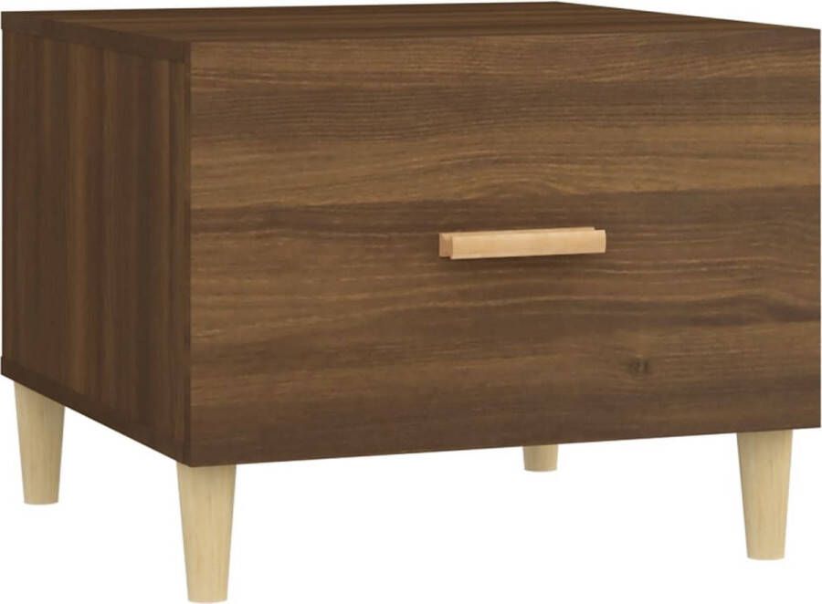 VidaXL Salontafel 50x50x40 cm Bruin Eikenkleur Salontafel Houten Salontafel Bruine Eiken Salontafel Kleine Salontafel Bijzettafel