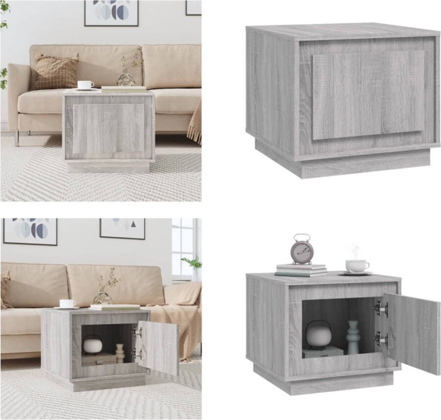 VidaXL -Salontafel-51x50x44-cm-bewerkt-hout-grijs-sonoma-eikenkleurig