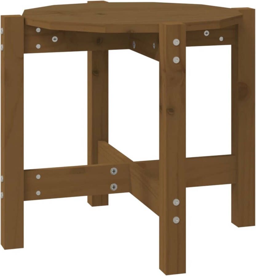 VidaXL Salontafel 52 5x45 cm Grenenhout Honingbruin Klassieke Salontafel Houten Salontafel Grenenhouten Salontafel Bruin Salontafel Rond Kleine Salontafel Bijzettafel