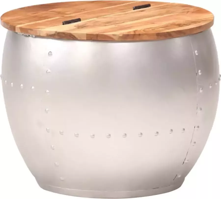 VidaXL -Salontafel-53x43-cm-massief-acaciahout - Foto 3