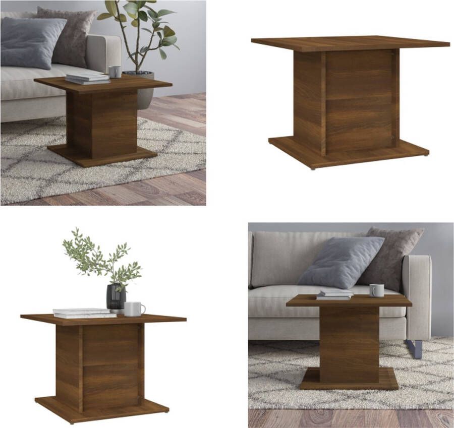 VidaXL -Salontafel-55 5x55 5x40-cm-bewerkt-hout-bruin-eikenkleur - Foto 3