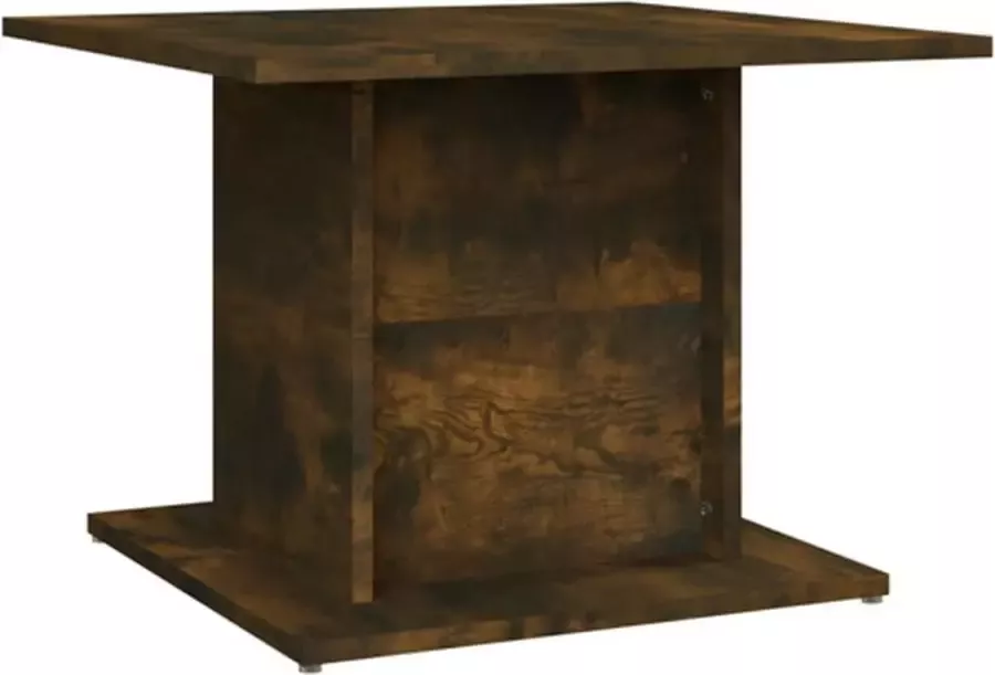 VIDAXL Salontafel 55 5x55 5x40 cm bewerkt hout gerookt eikenkleurig - Foto 4