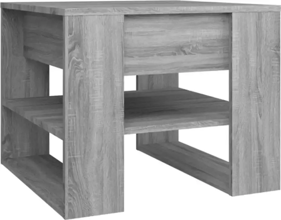 VidaXL -Salontafel-55 5x55x45-cm-bewerkt-hout-grijs-sonoma-eikenkleurig - Foto 4