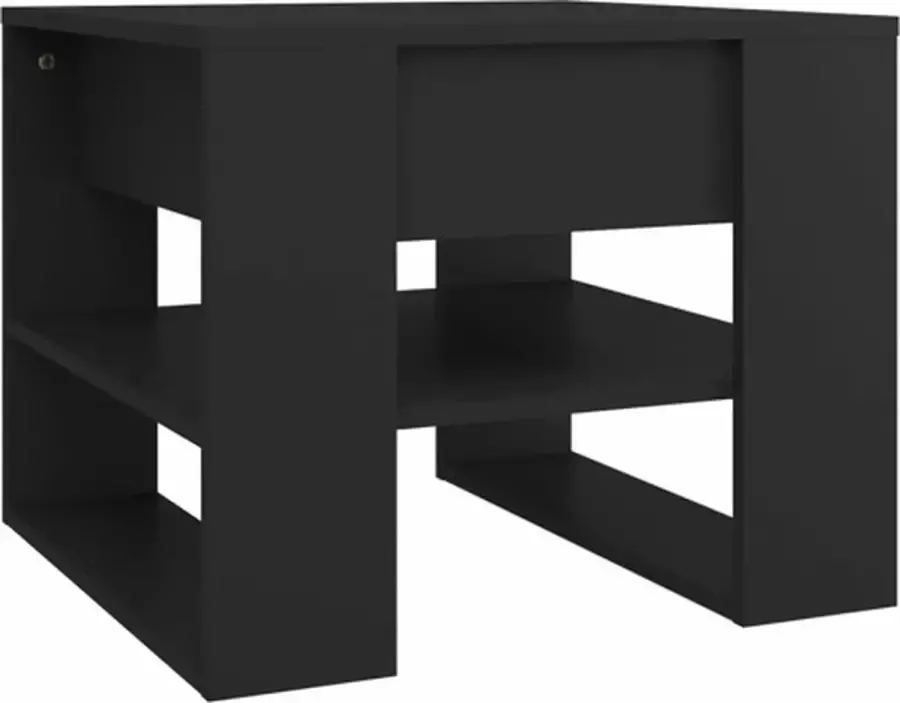 VidaXL -Salontafel-55 5x55x45-cm-bewerkt-hout-zwart - Foto 3