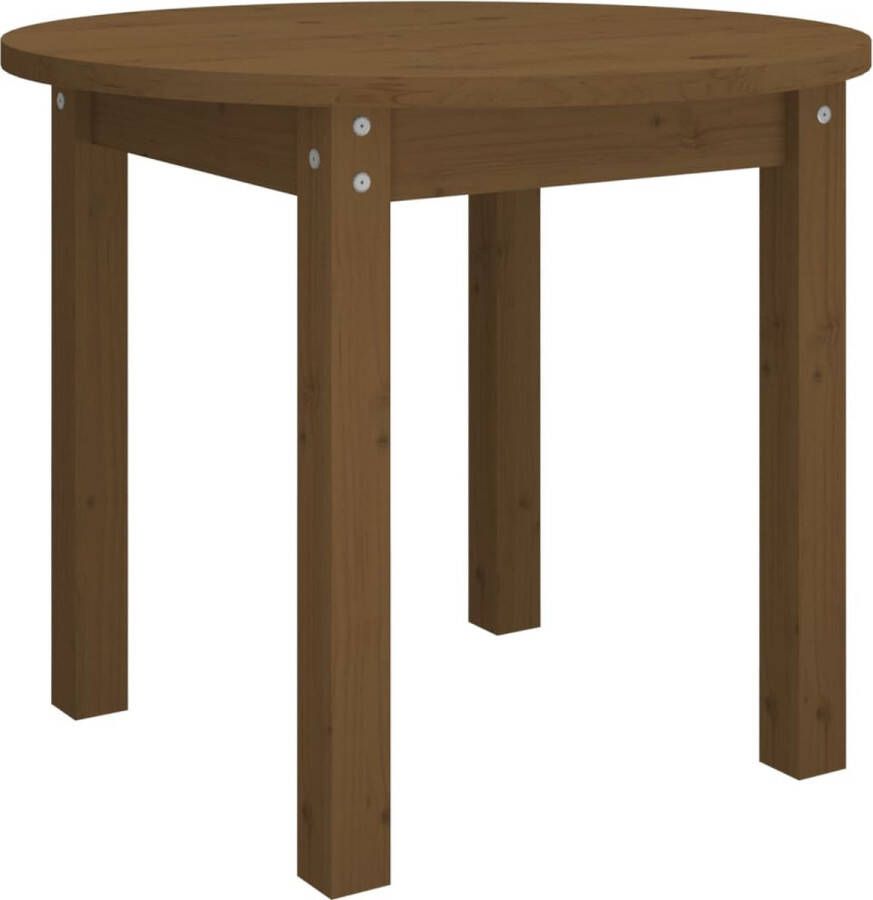 VidaXL -Salontafel-Ø-55x45-cm-massief-grenenhout-honingbruin - Foto 2