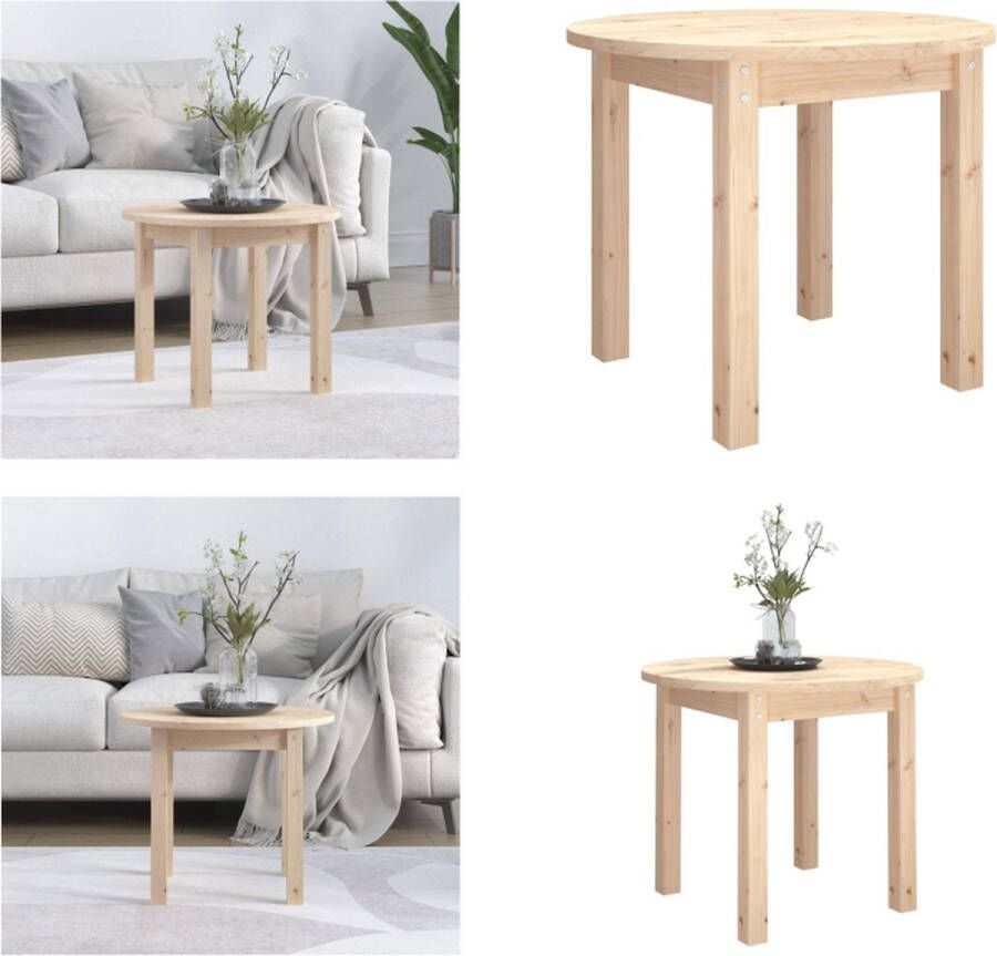 VidaXL -Salontafel-Ø-55x45-cm-massief-grenenhout - Foto 4