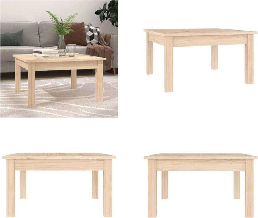 VidaXL Salontafel 55x55x30 cm massief grenenhout Salontafel Salontafels Tafel Bijzettafel