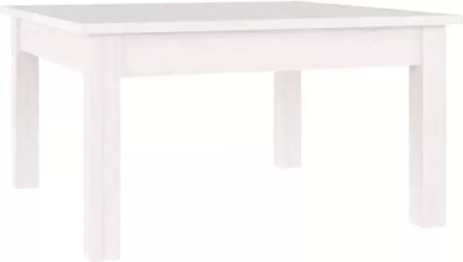 VidaXL -Salontafel-55x55x30-cm-massief-grenenhout-wit - Foto 2