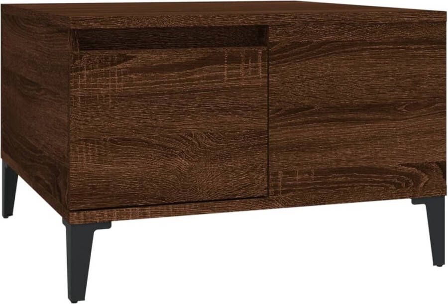 VidaXL -Salontafel-55x55x36 5-cm-bewerkt-hout-bruin-eikenkleur - Foto 4