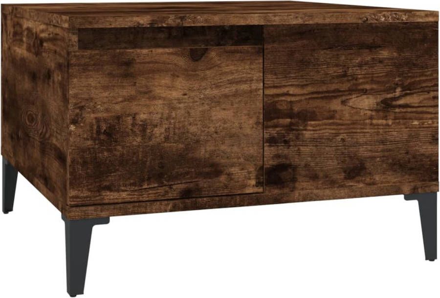 VidaXL -Salontafel-55x55x36 5-cm-bewerkt-hout-gerookt-eikenkleurig - Foto 3