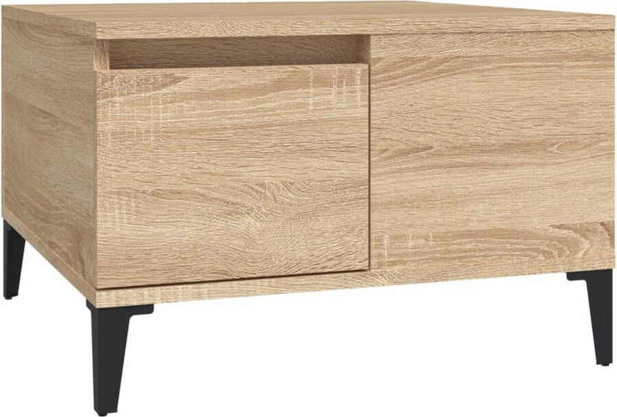 VidaXL -Salontafel-55x55x36 5-cm-bewerkt-hout-sonoma-eikenkleurig - Foto 2