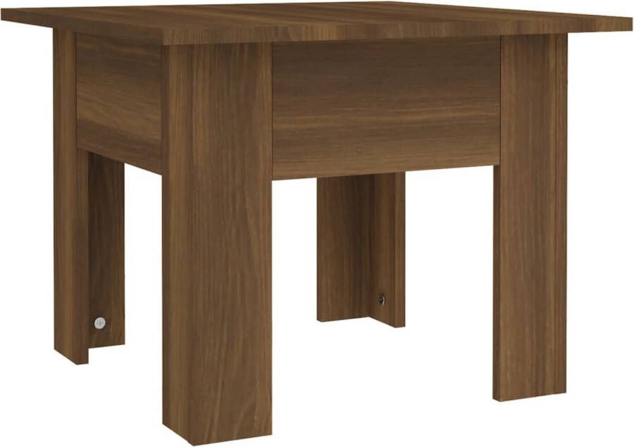 VidaXL -Salontafel-55x55x42-cm-bewerkt-hout-bruin-eikenkleur - Foto 3