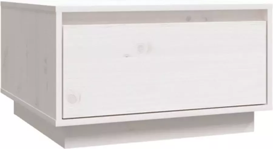 VidaXL -Salontafel-55x56x32-cm-massief-grenenhout-wit - Foto 3