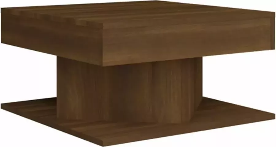 VidaXL -Salontafel-57x57x30-cm-bewerkt-hout-bruineikenkleurig - Foto 4