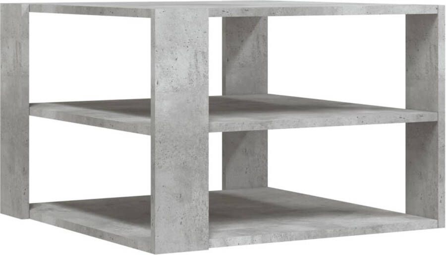 VidaXL -Salontafel-59 5x59 5x40-cm-bewerkt-hout-betongrijs - Foto 4