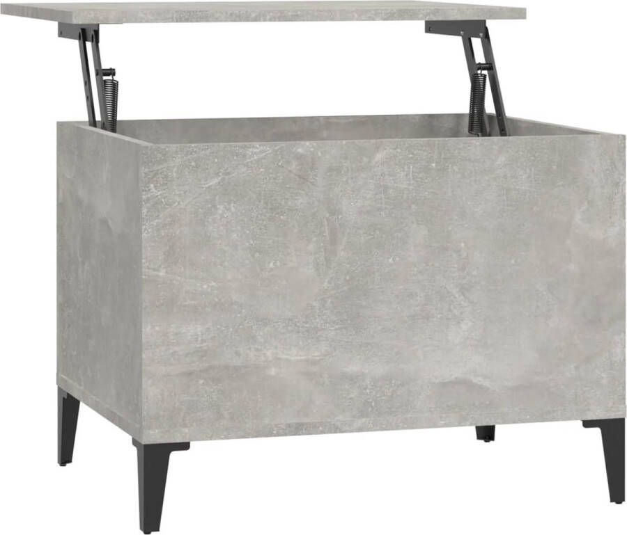 VidaXL -Salontafel-60x44 5x45-cm-bewerkt-hout-betongrijs - Foto 3