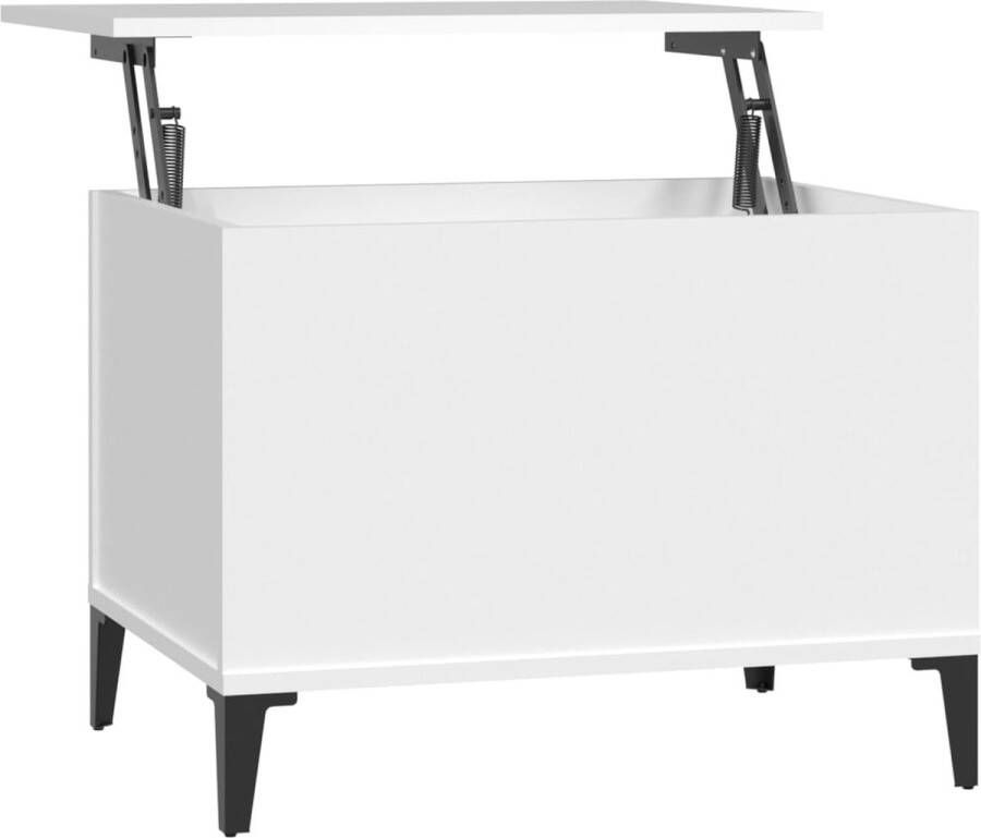 VidaXL -Salontafel-60x44 5x45-cm-bewerkt-hout-wit - Foto 3