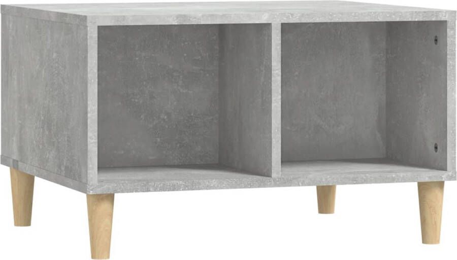 VidaXL Salontafel 60x50x36 5 cm Betongrijs Scandinavische Stijl Salontafel Bijzettafel Hout Meubilair Beton Grijs Living Room Furniture Design Tafel Moderne Salontafel Compact Tafeltje Opbergruimte Tv Stand