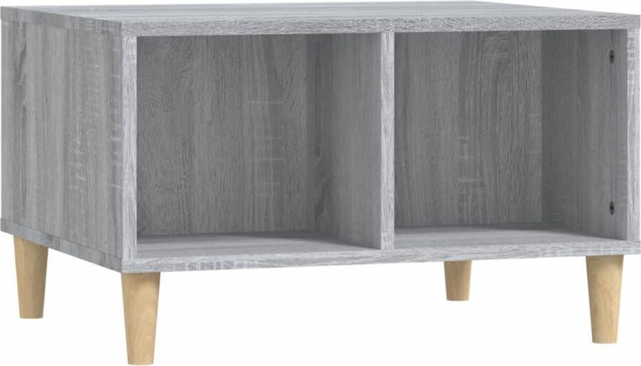 VidaXL -Salontafel-60x50x36 5-cm-bewerkt-hout-grijs - Foto 4