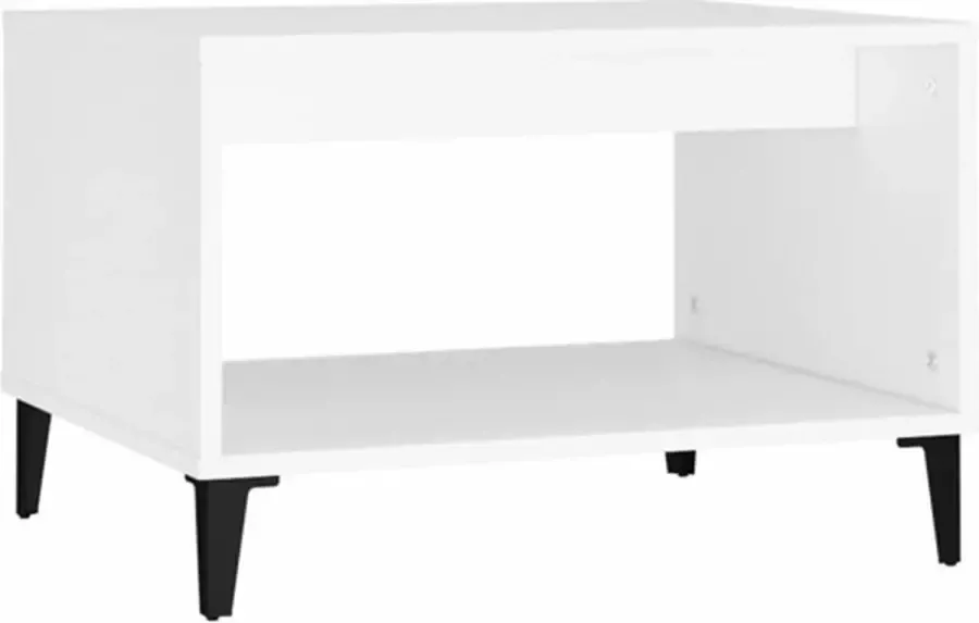 VidaXL -Salontafel-60x50x40-cm-bewerkt-hout-wit - Foto 4
