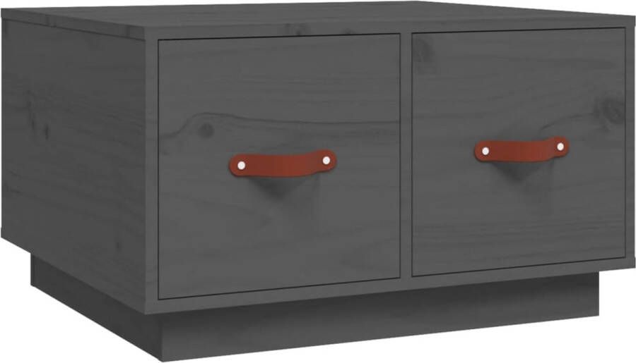 VidaXL -Salontafel-60x53x35-cm-massief-grenenhout-grijs - Foto 2