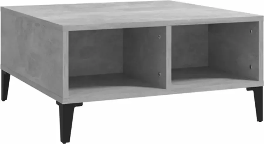 VidaXL -Salontafel-60x60x30-cm-bewerkt-hout-betongrijs - Foto 3