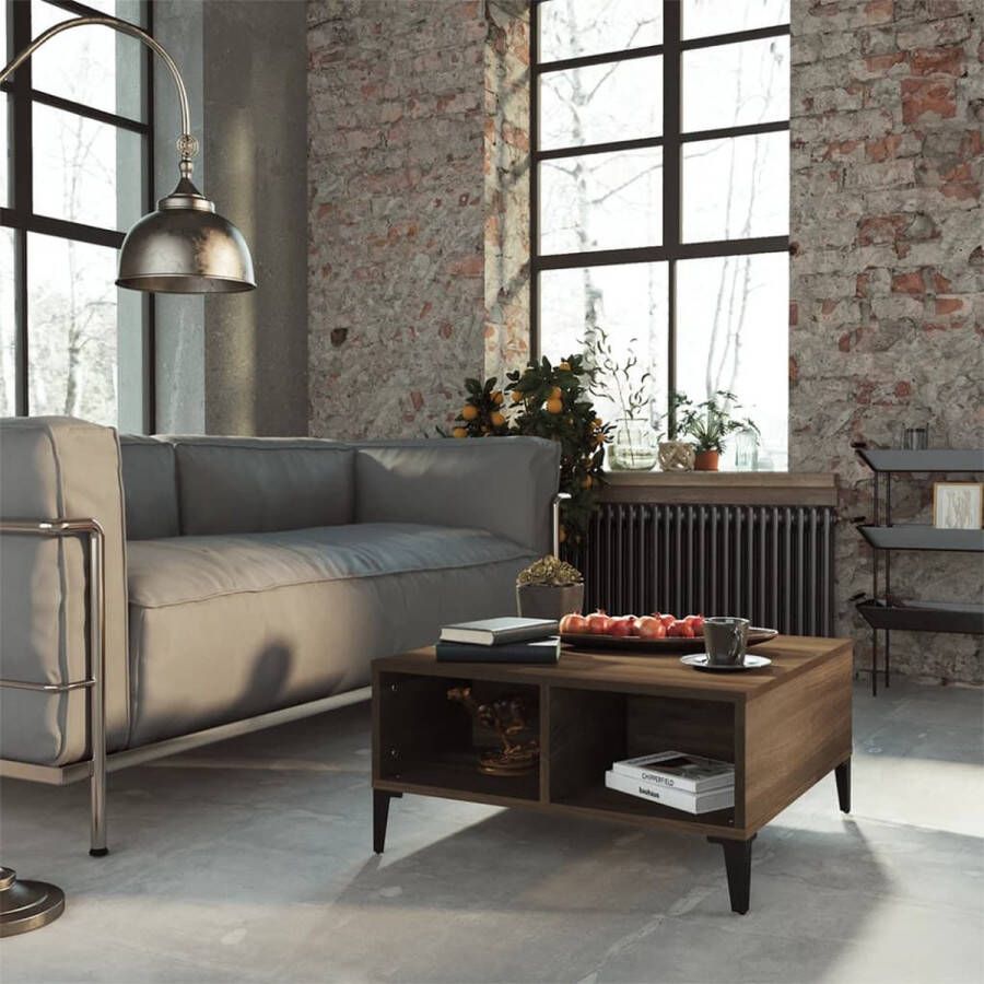 VidaXL -Salontafel-60x60x30-cm-spaanplaat-bruineikenkleurig