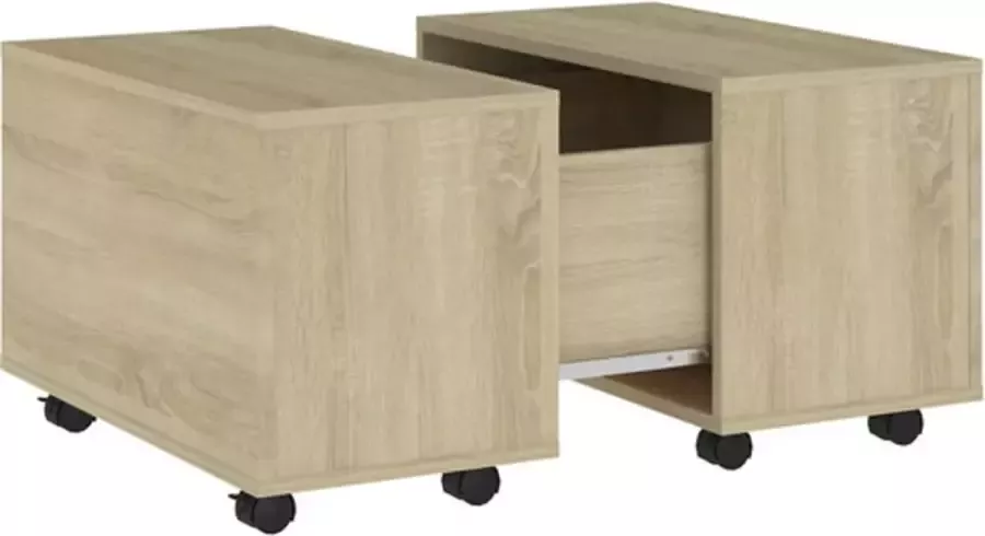 VidaXL -Salontafel-60x60x38-cm-bewerkt-hout-sonoma-eikenkleurig - Foto 4